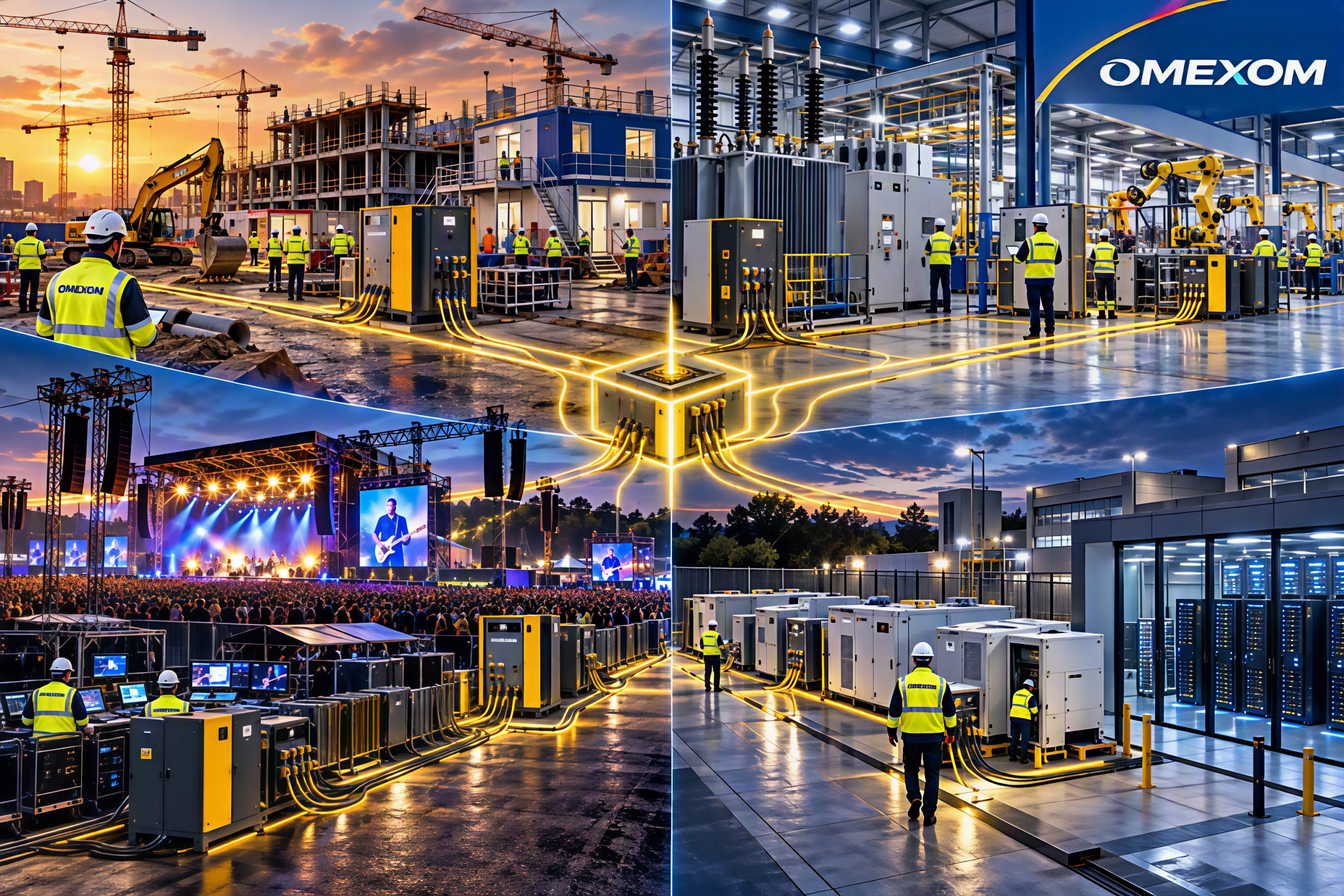Mobile Energie von Omexom Mobile Power - mobile Stromverteiler & Energieverteiler