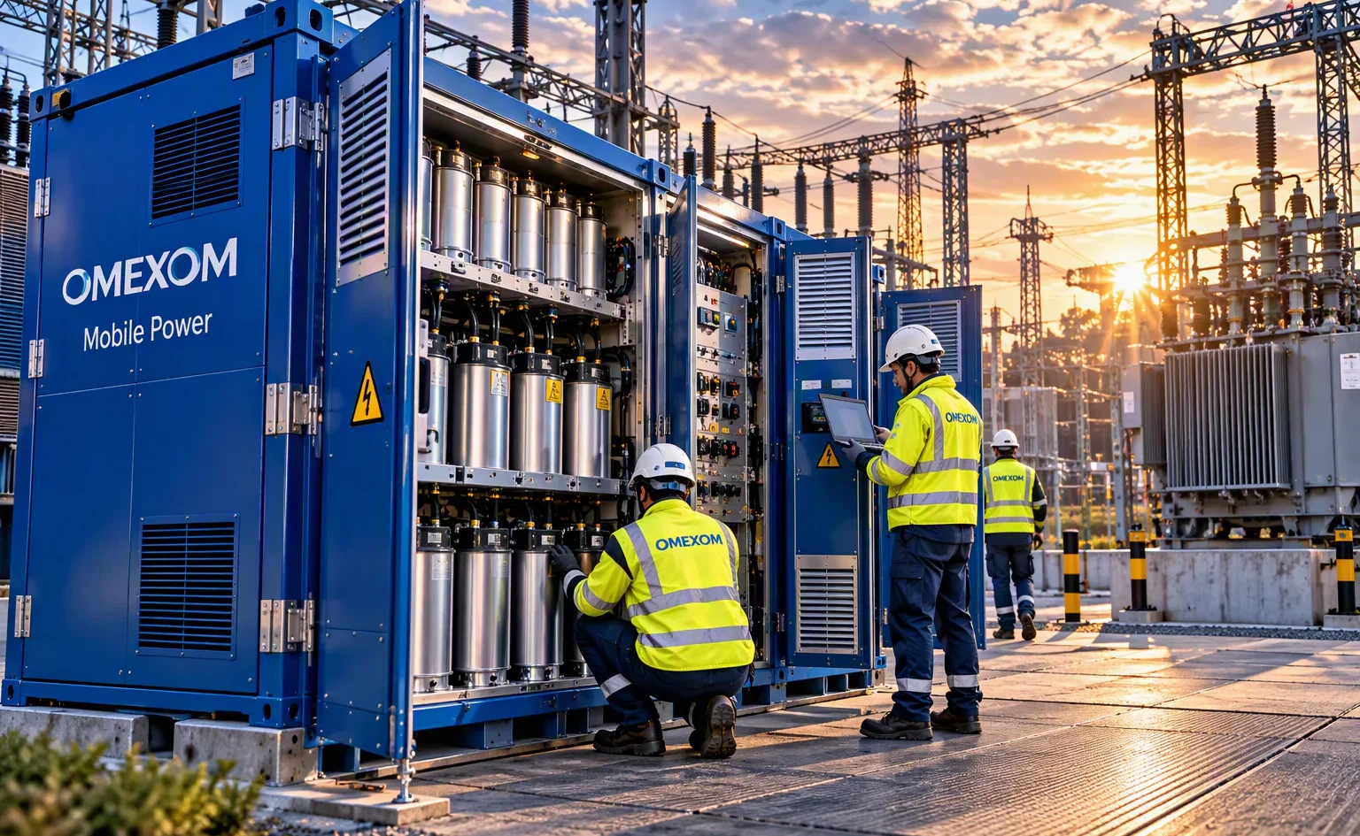 Kompensationsanlage Omexom Mobile Power