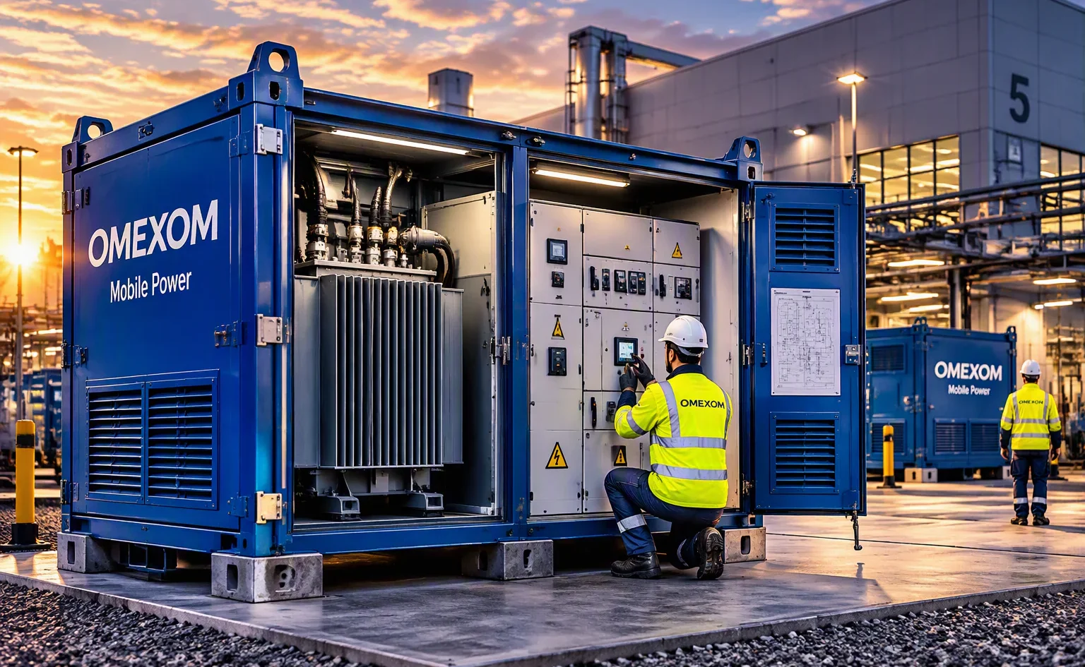 Transformator Niedrigspannung Omexom Mobile Power