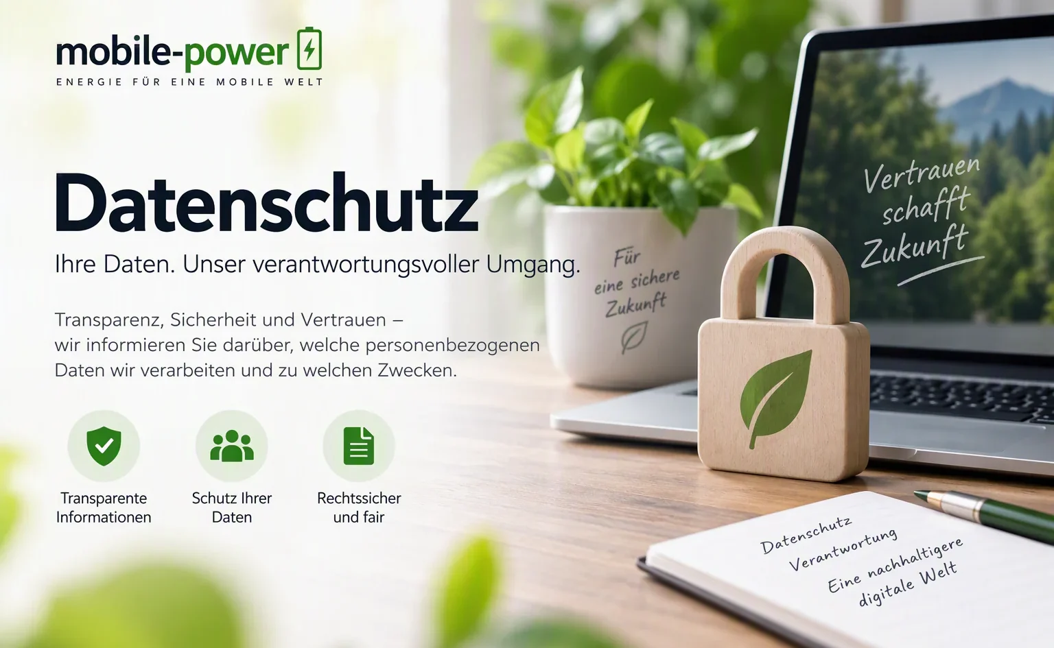 Datenschutz bei Omexom Mobile Power - sicher, transparent und vertrauenswürdig