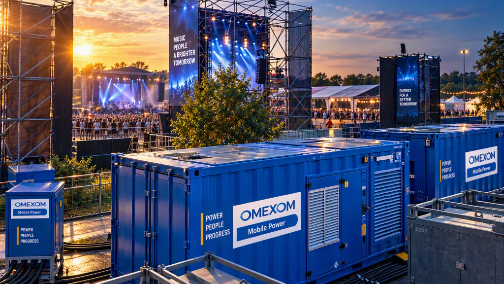 Konzert-Event mit Energie von Omexom Mobile Power