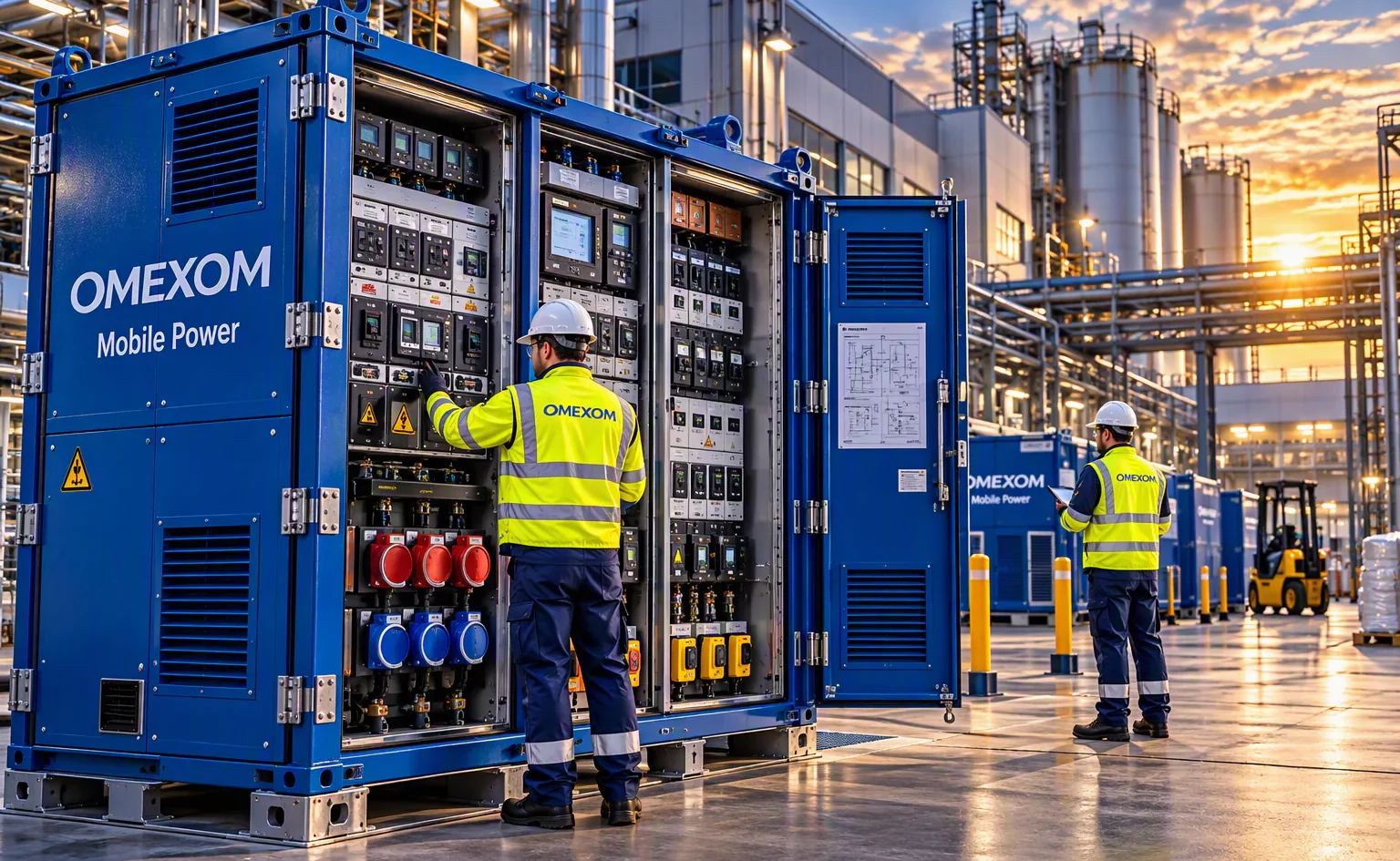 Niederspannungshauptverteilung NSHV Omexom Mobile Power