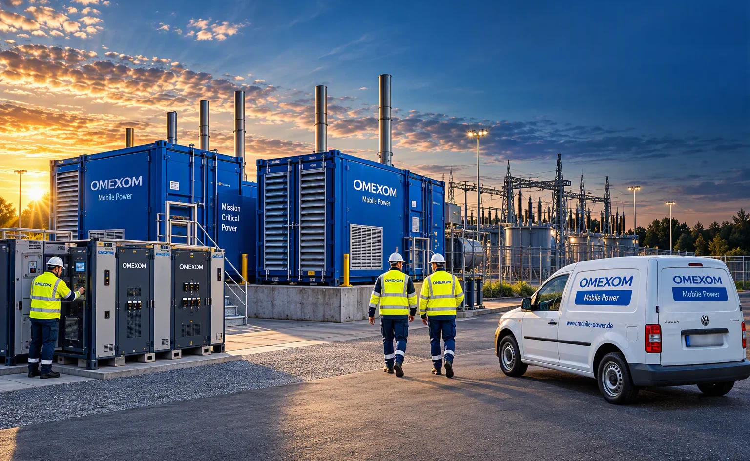 Strom-Aggregate mieten bei Omexom Mobile Power