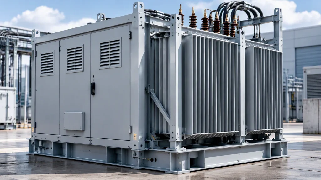 Mobiler Transformator für temporäre Stromversorgung